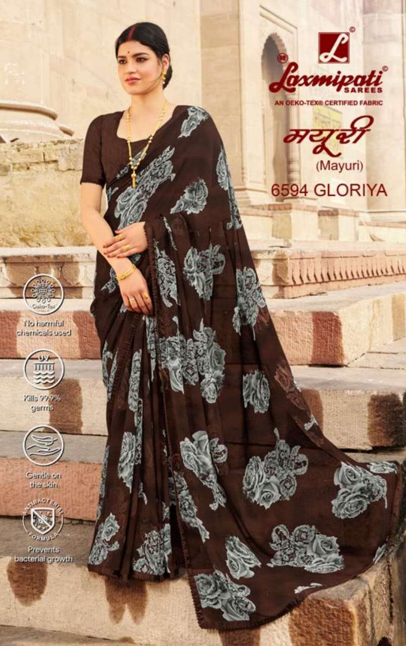 Laxmipati Mayuri Fancy Printed Sarees Collection  6594