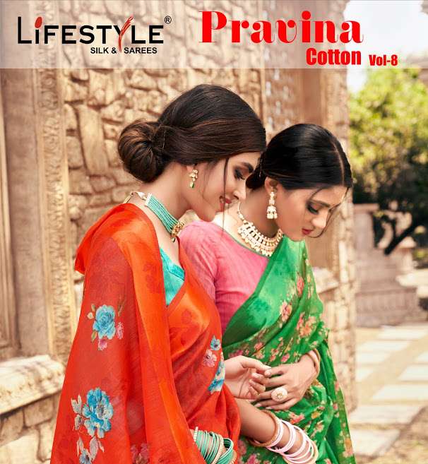 Lifestyle Pravina Cotton vol 8 Linen Cotton Silk Regular Wea...