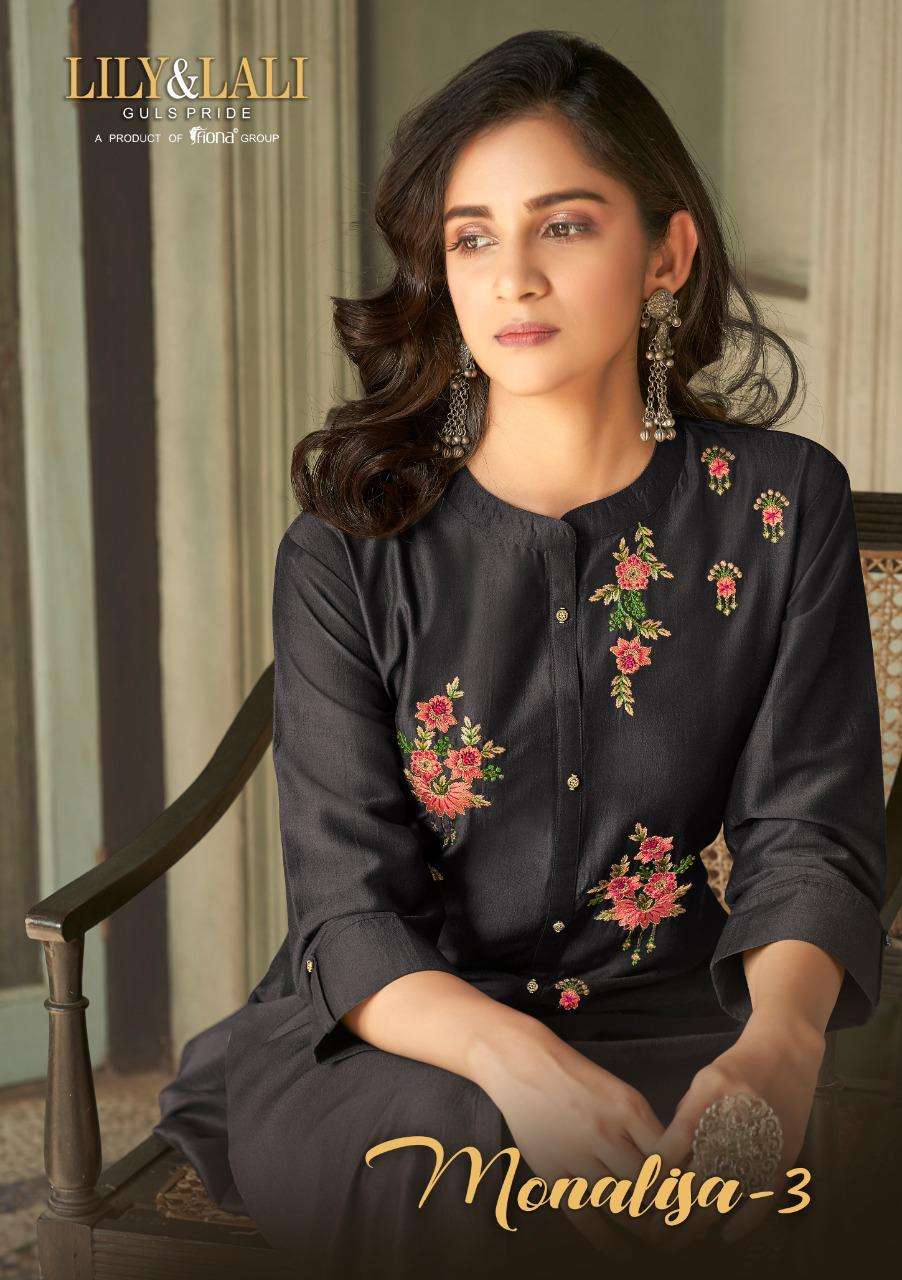 Lily & Lali Monalisa Vol 3 Bemberg Silk With embroidery Work...