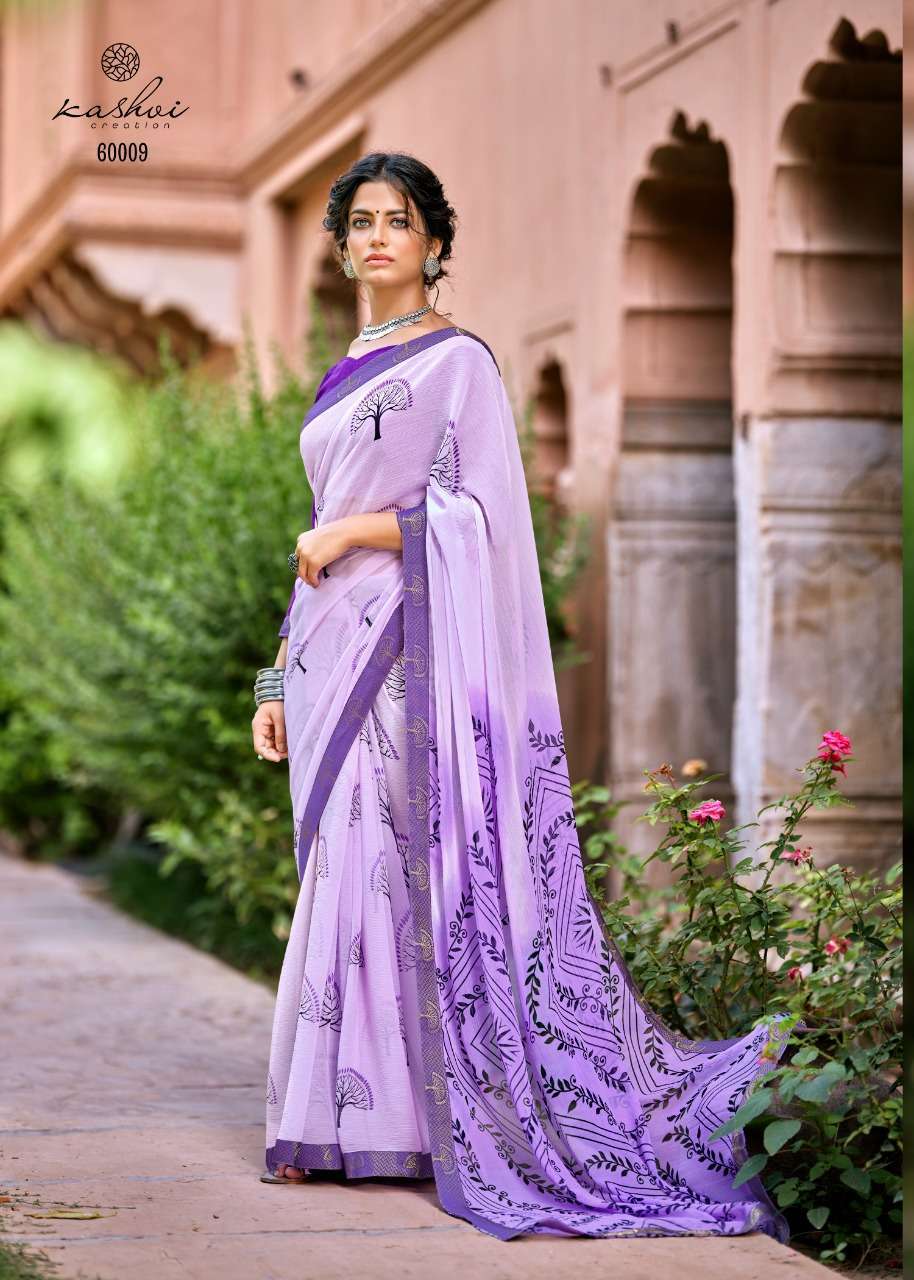 Lt Fabrics Kashvi Antara Chiffon With Fancy Lace Border Sare...