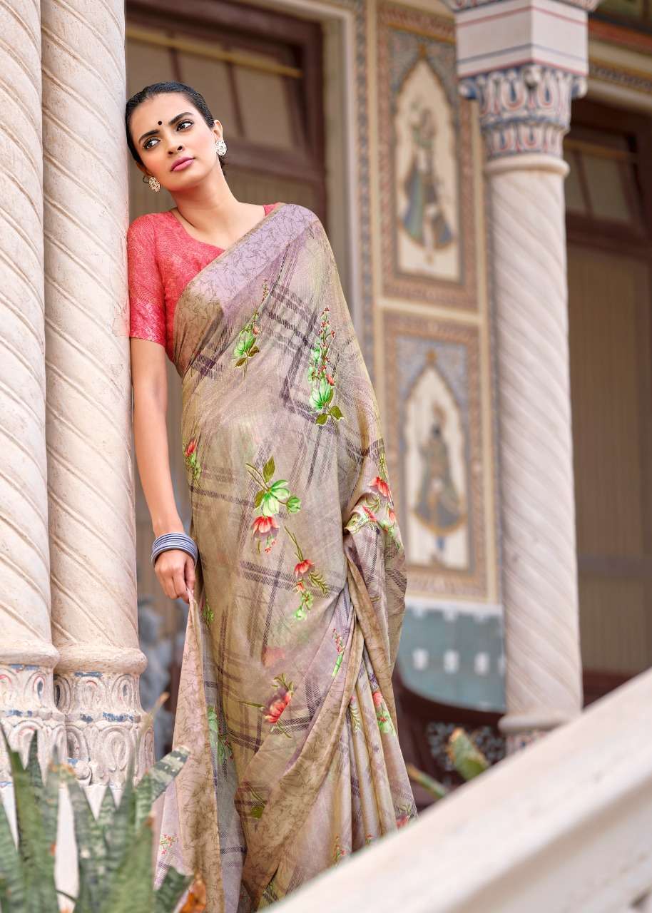 Lt Fabrics Kashvi Chitrangana Fancy Moss Satin Patta Sarees ...