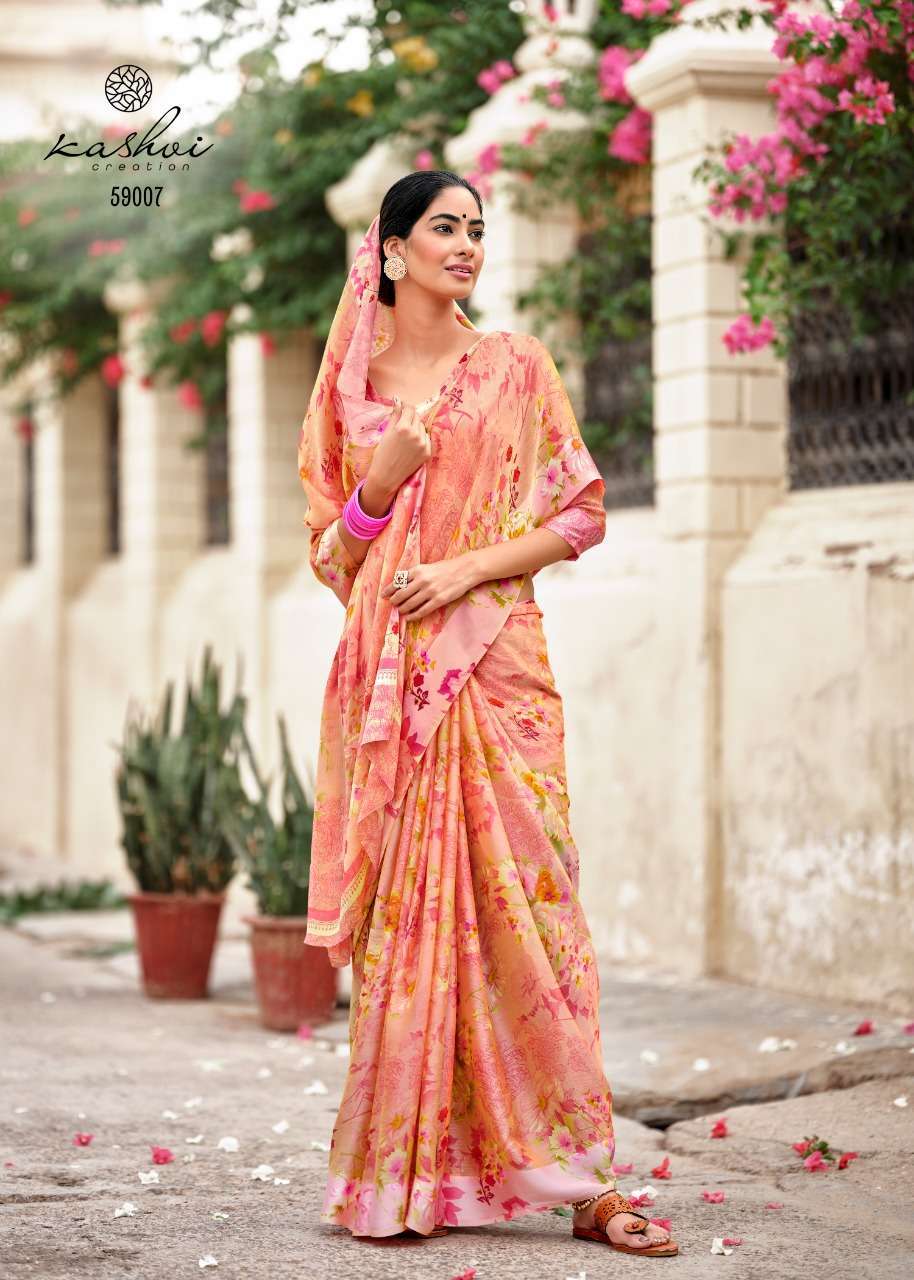 Lt Fabrics Kashvi Chitrangana Fancy Moss Satin Patta Sarees ...