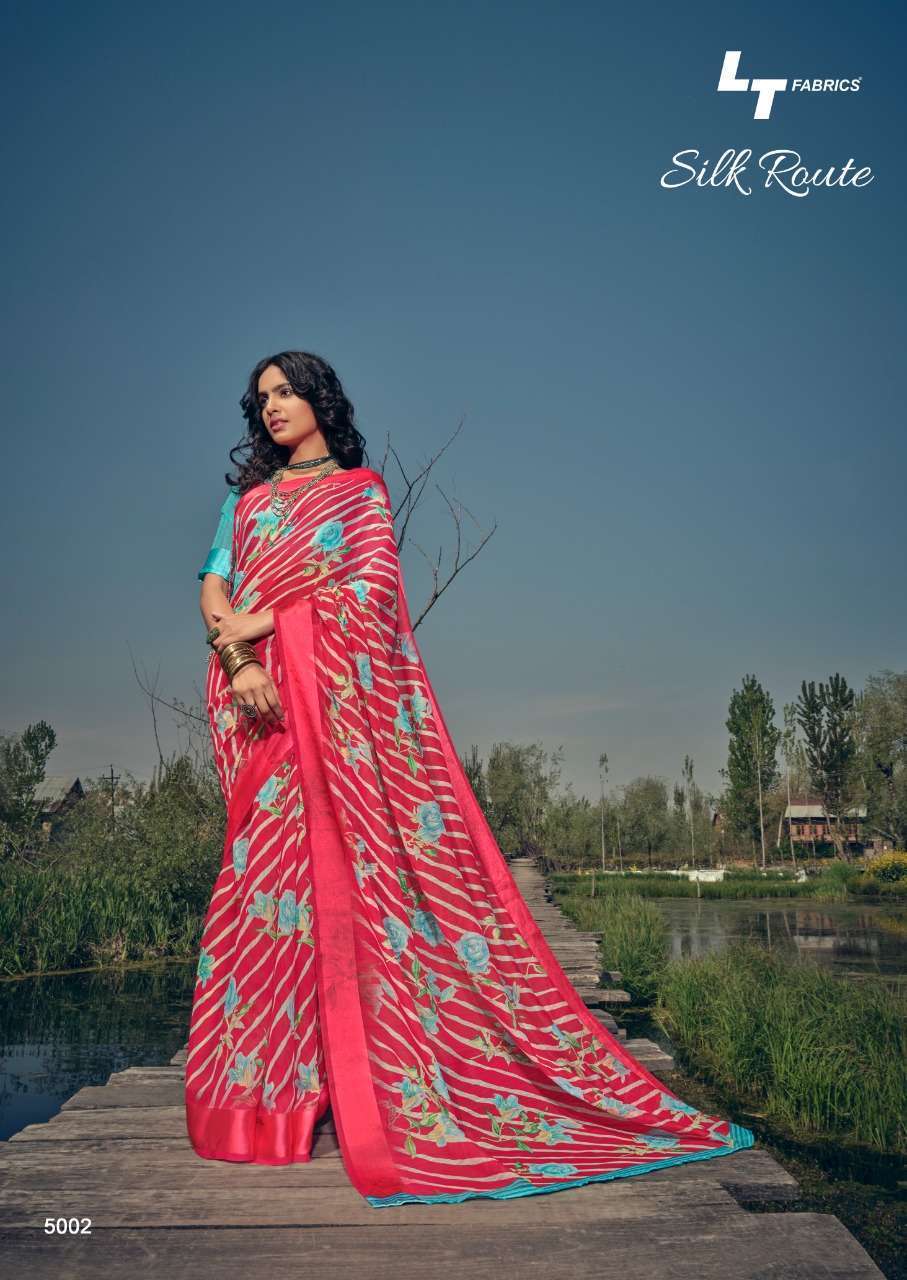 Lt Fabrics Kashvi Silk Route Silk Printed Regular Wear Saree...