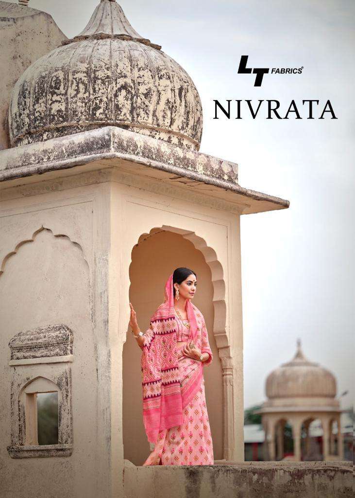 LT FABRICS Nivrata Cotton Silk Fancy Sarees collection