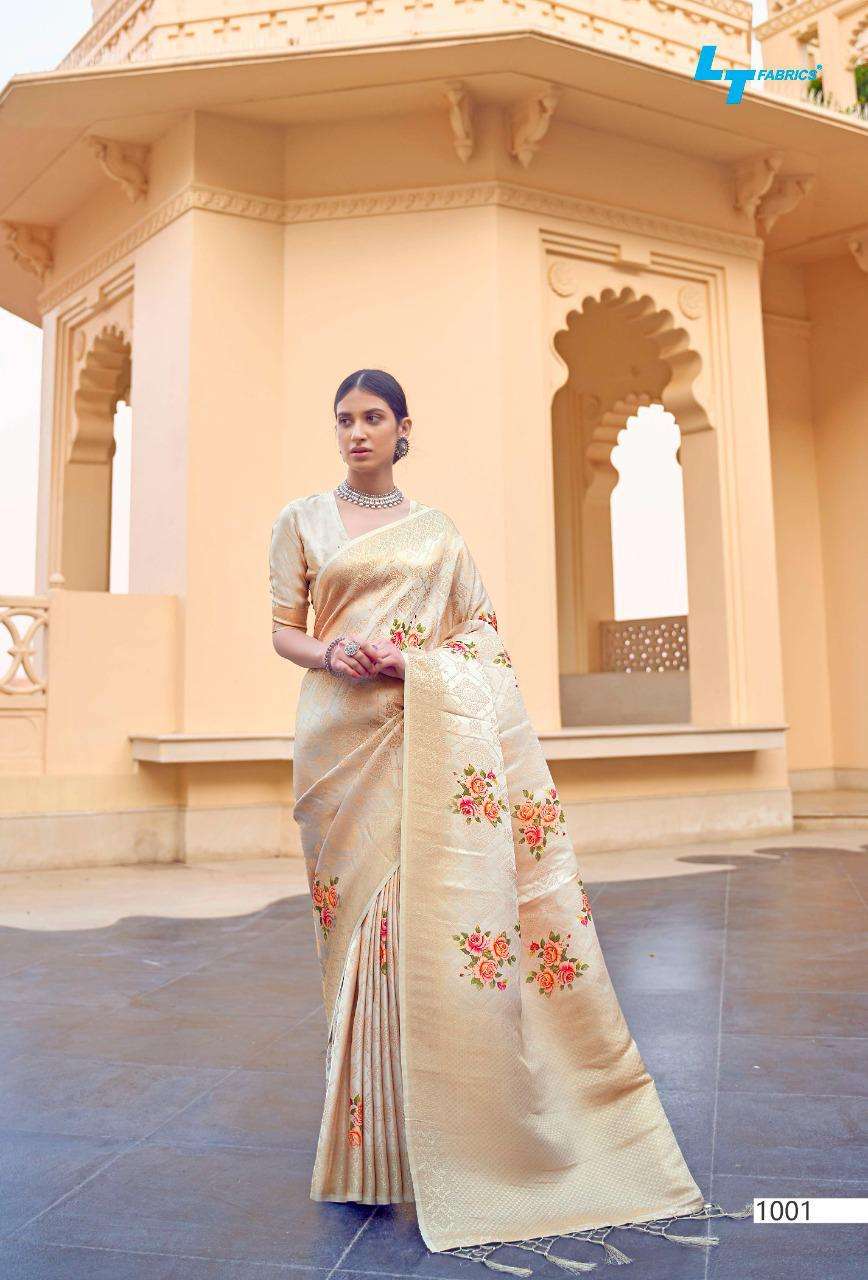 Lt Fabrics Sunehri Soft Silk Weaving With Digital Print Desi...