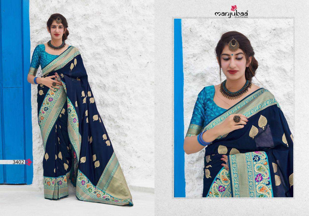 Manjubaa Clothing Maithili Silk designer silk saree collecti...