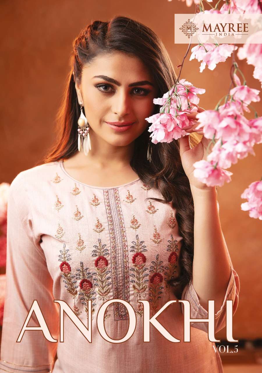 Mayree Anokhi Vol 5 Rayon With embroidery Work Kurti With Fl...