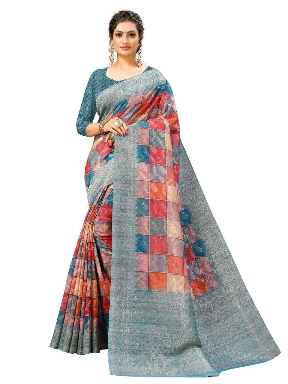 Mishri Creation Khicha Silk With Digital Print Sarees Collec...