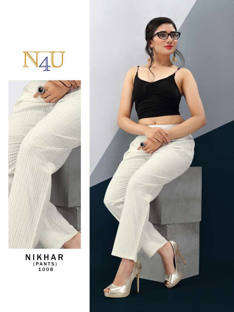 N4U Nikhar NX Linen Cotton trendy Pant Collection