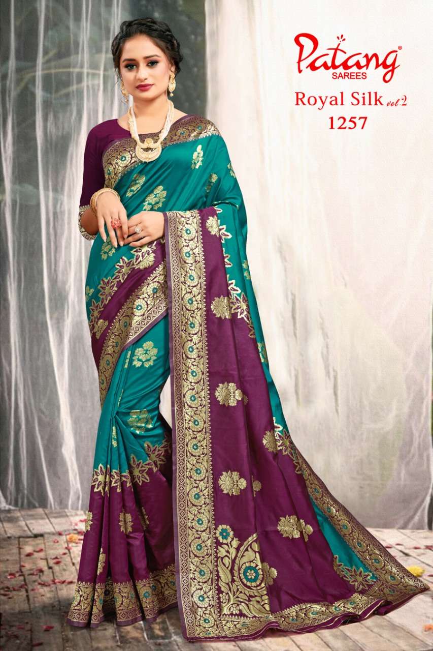 PATANG Royal silk WITH PARTY WEAR SAREE COLLECTION 01