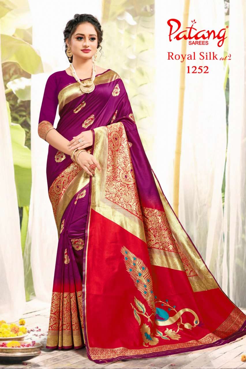 PATANG Royal silk WITH PARTY WEAR SAREE COLLECTION 02