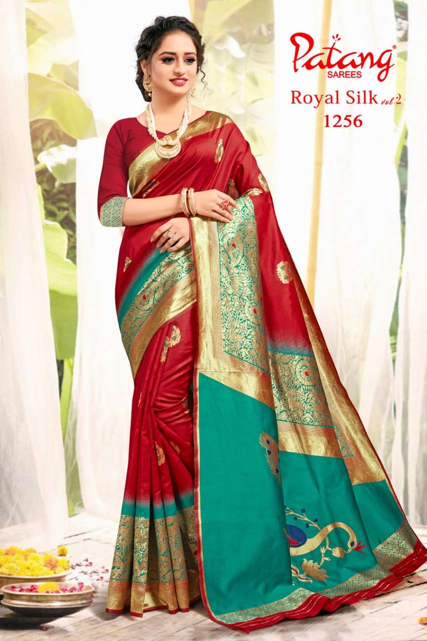 PATANG Royal silk WITH PARTY WEAR SAREE COLLECTION 03