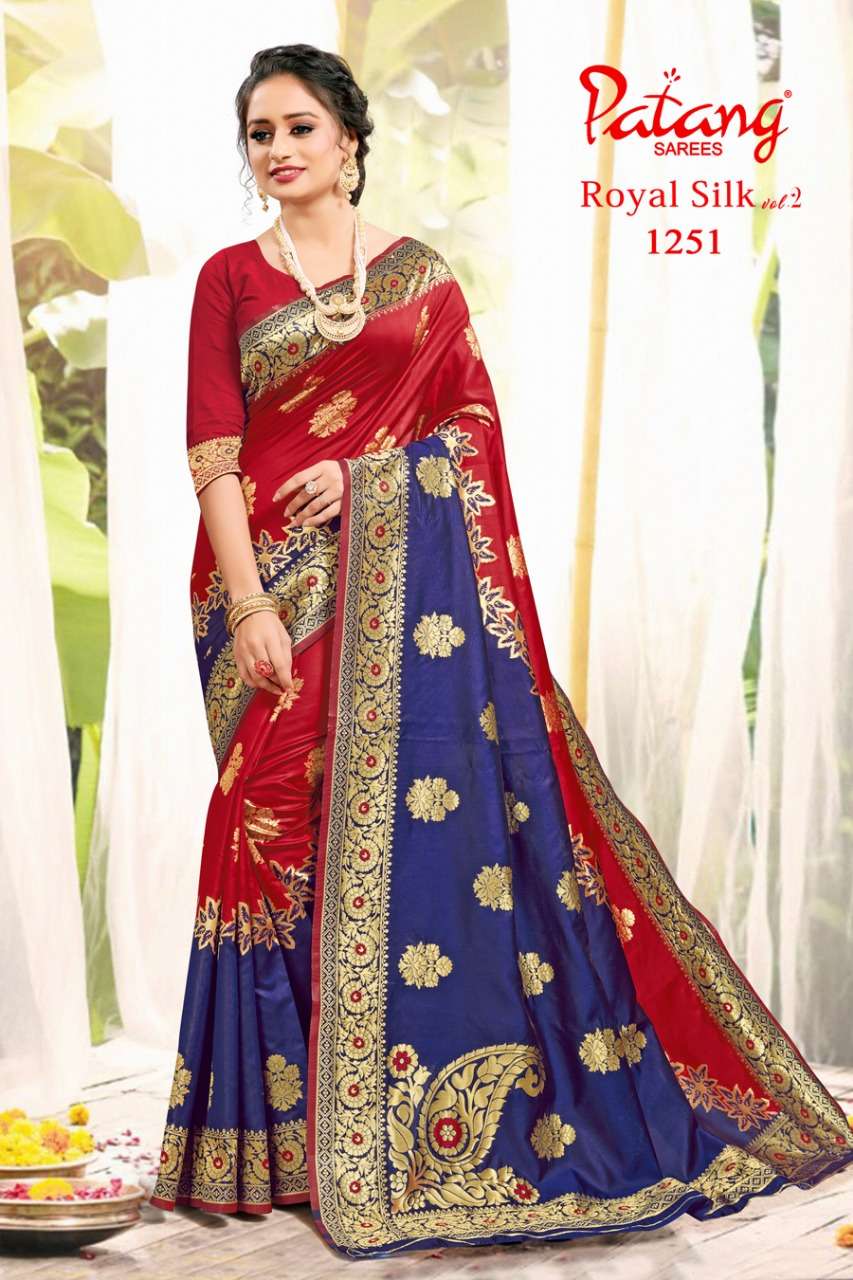 PATANG Royal silk WITH PARTY WEAR SAREE COLLECTION 04