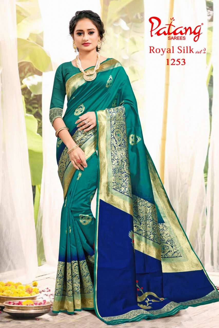 PATANG Royal silk WITH PARTY WEAR SAREE COLLECTION 05
