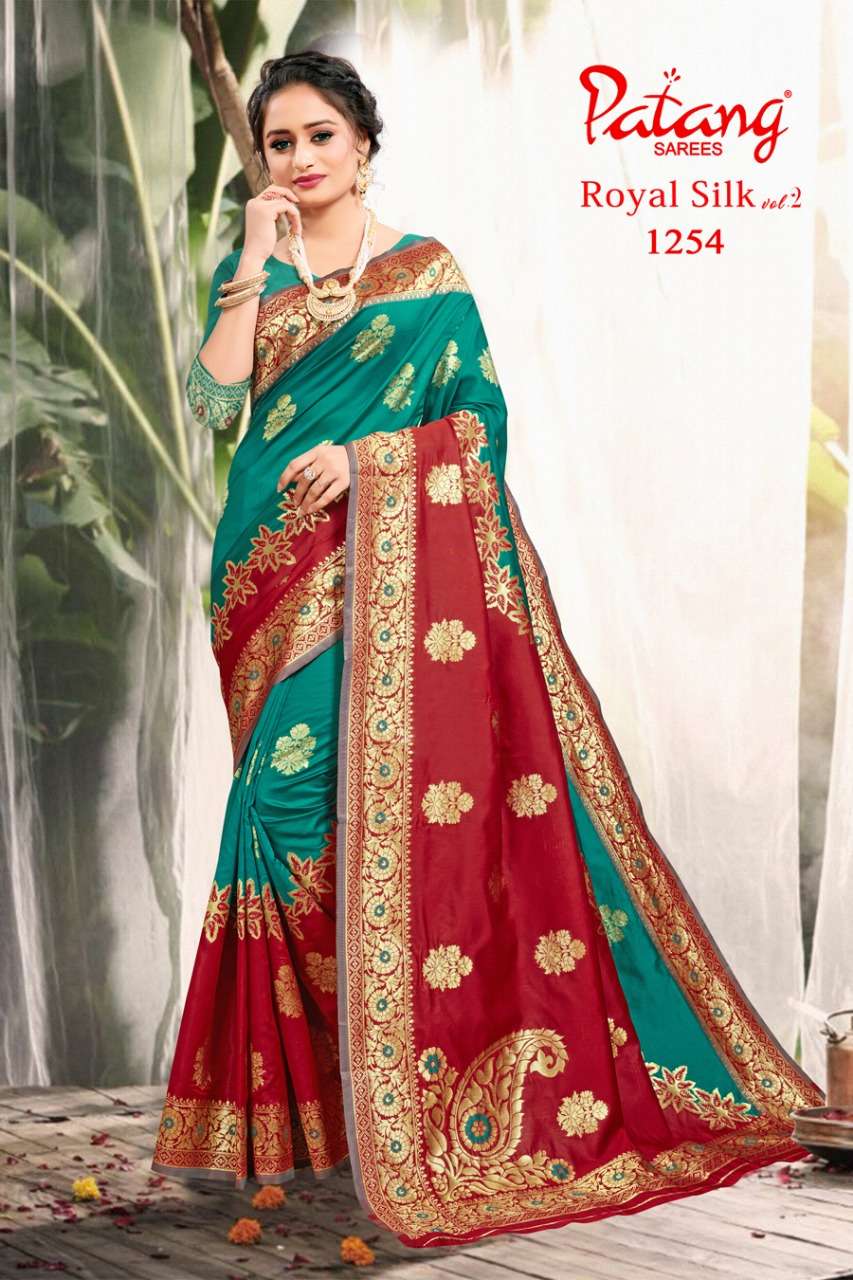 PATANG Royal silk WITH PARTY WEAR SAREE COLLECTION 06
