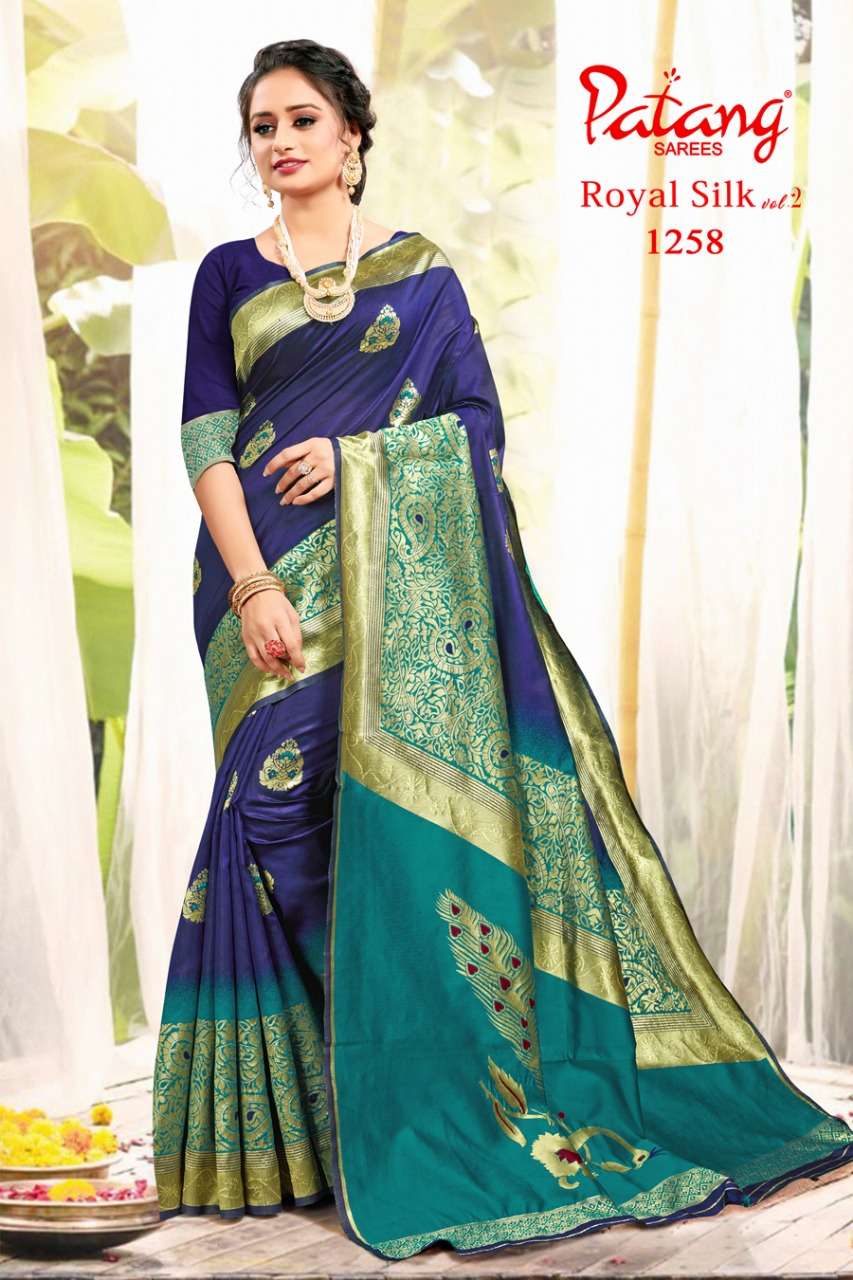 PATANG Royal silk WITH PARTY WEAR SAREE COLLECTION 07