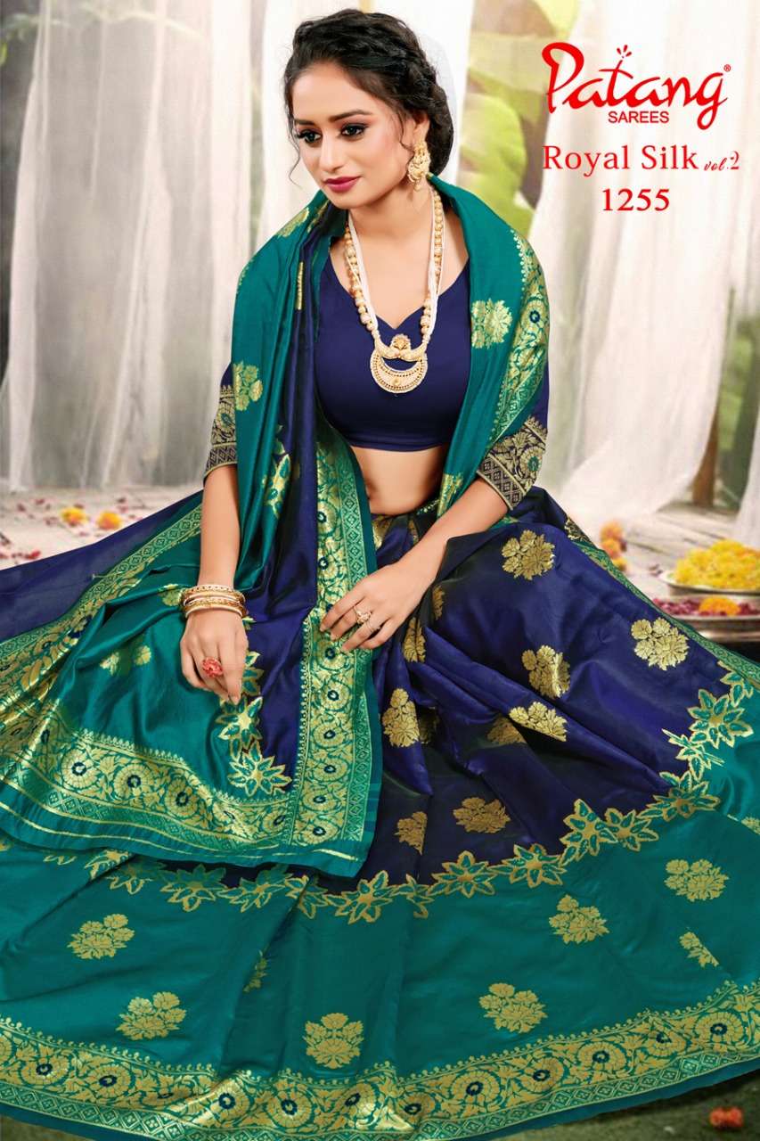 PATANG Royal silk WITH PARTY WEAR SAREE COLLECTION047