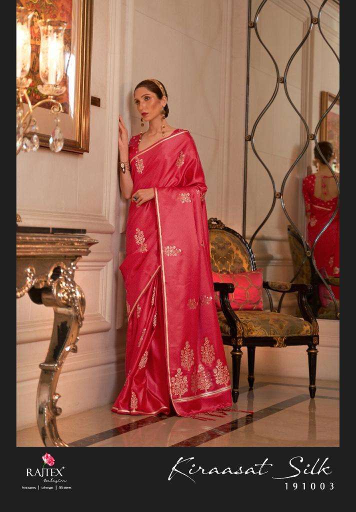 Rajtex Kiraasat Silk Satin Weaving Silk Sarees Collection 03