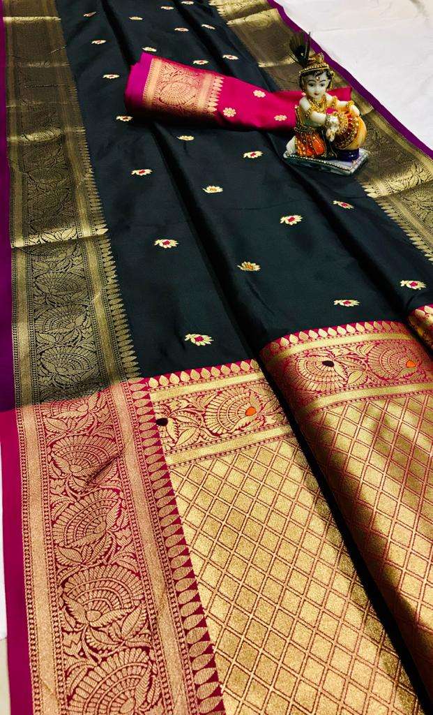 Rangat  SOFT SILK WITH ATTRACTIVE GOLD JARI WITH RICH LOOK P...