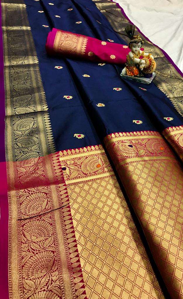 Rangat  SOFT SILK WITH ATTRACTIVE GOLD JARI WITH RICH LOOK P...