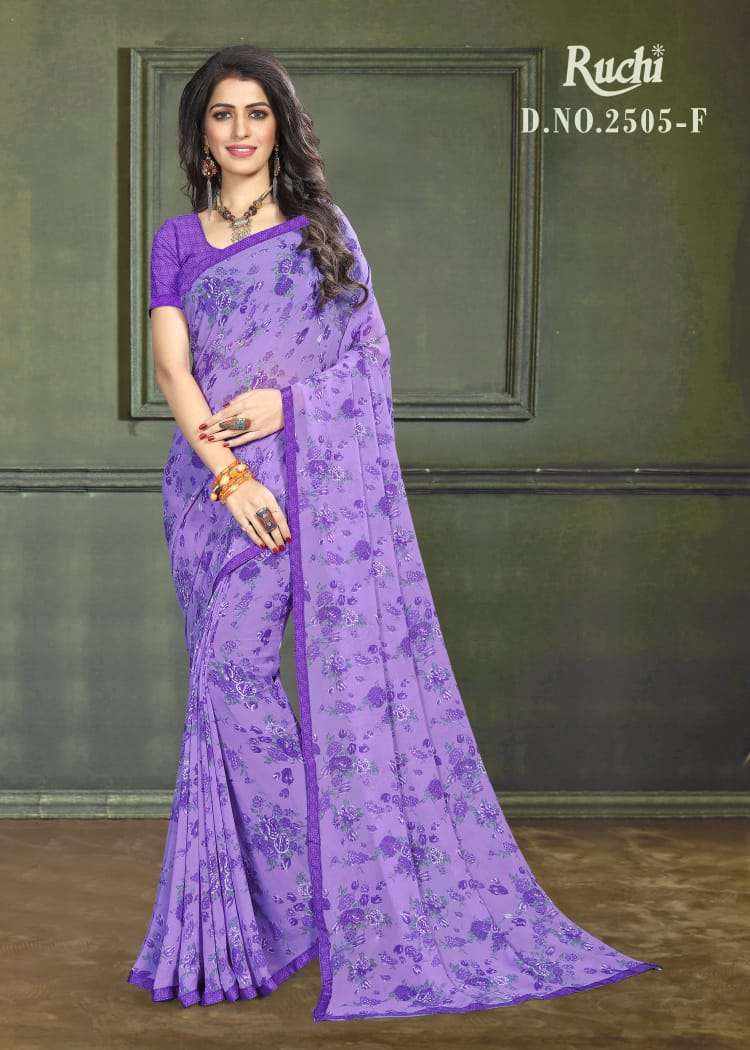  Ruchi Sarees Jasmine Georgette Printed Regular Wear Sarees ...
