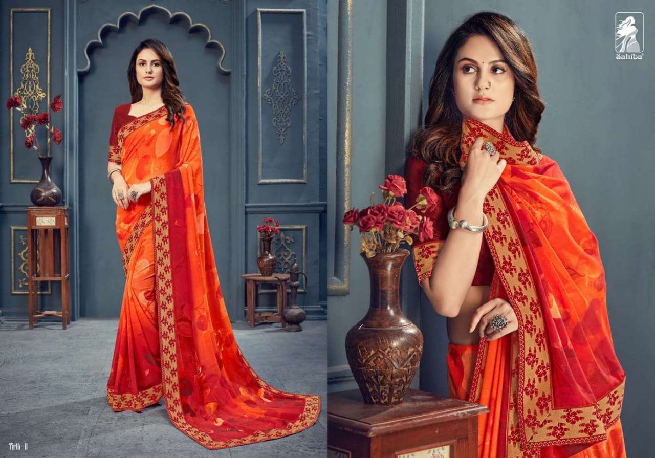 SAHIBA TIRTH GEORGETTE WITH PRINTED SAREE COLLECTION  03