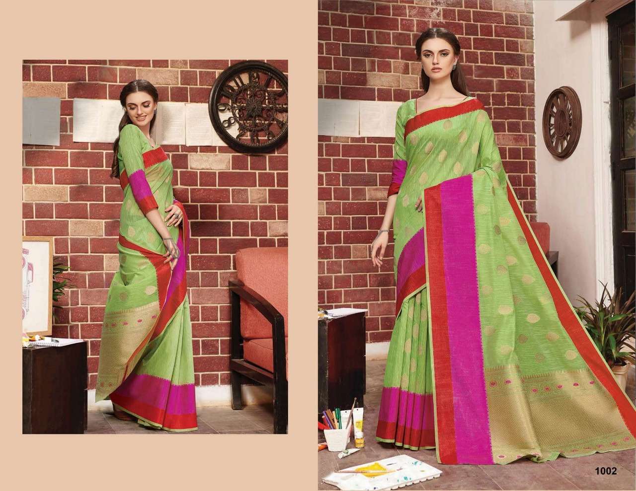 Sangam Prints Banglori Handloom Designer Weaving Silk Sarees...