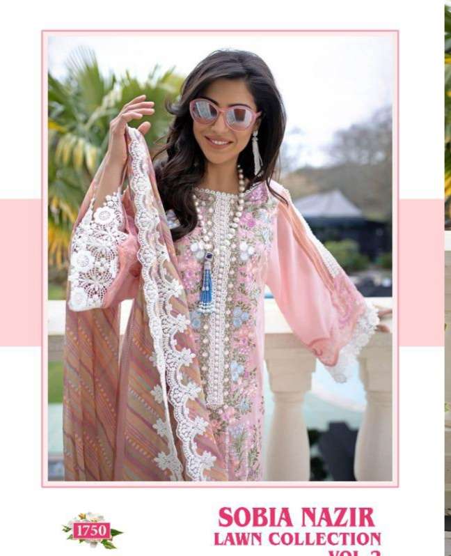 Shree Fabs Sobia Nazir Lawn Collection Vol 2 Hit Designer Pu...