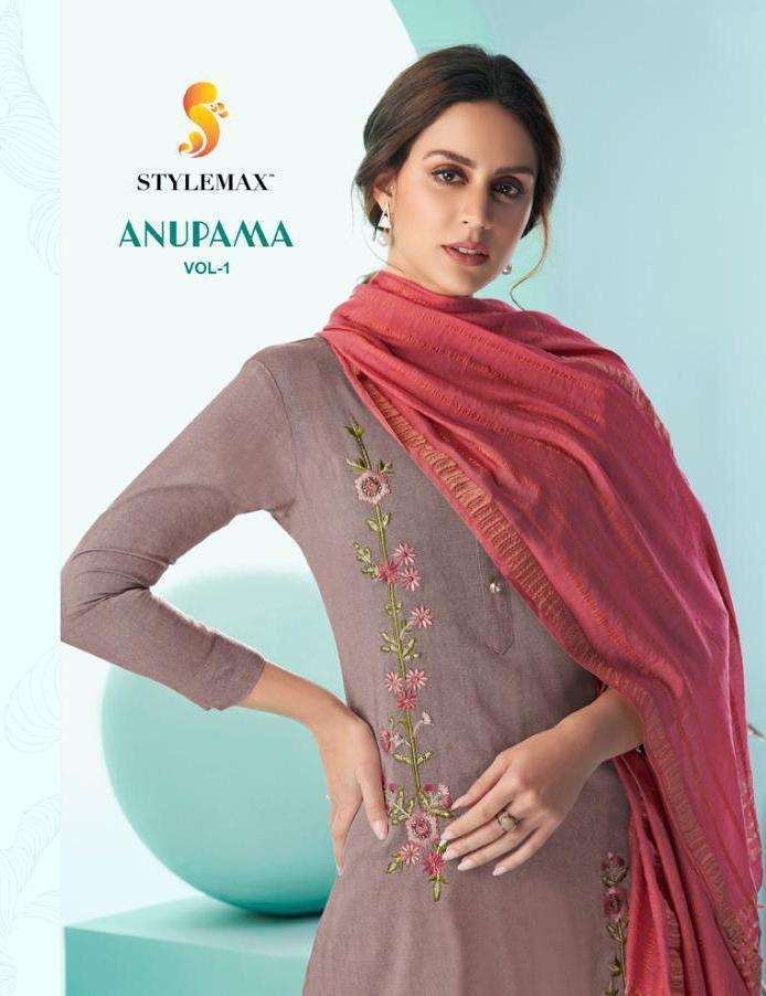 Stylemax Anupama Vol 1 Cotton With Embroidery Work readymade...