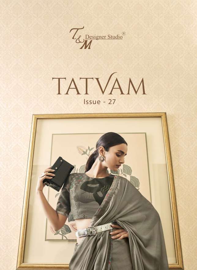 T&M Tatvam Vol 27 Fancy Designer Party wear Sarees Collectio...