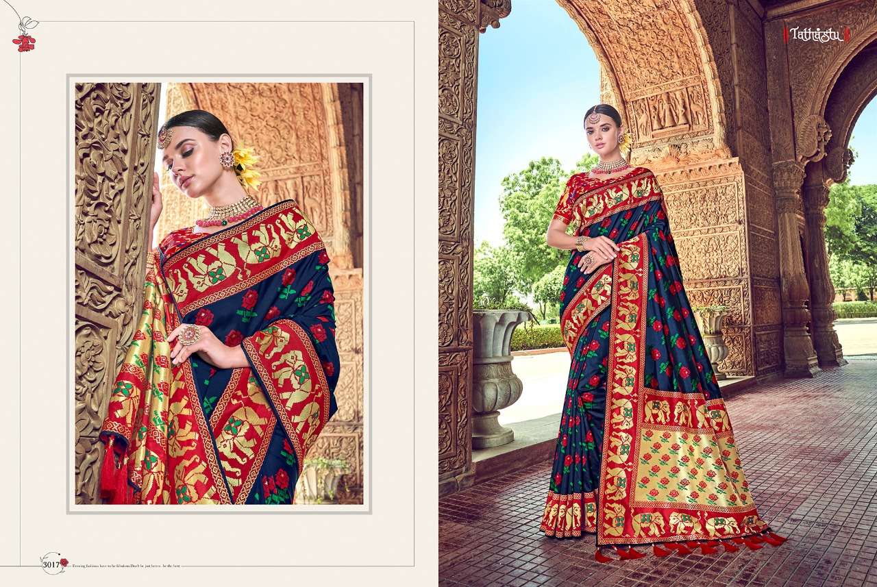 Tathastu 3000 Series Designer Silk With Heavy Embroidery Wor...