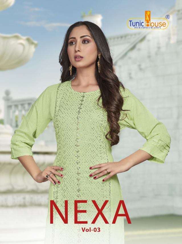 Tunic House Nexa Vol 3 Rayon With Sequence Embroidery work K...
