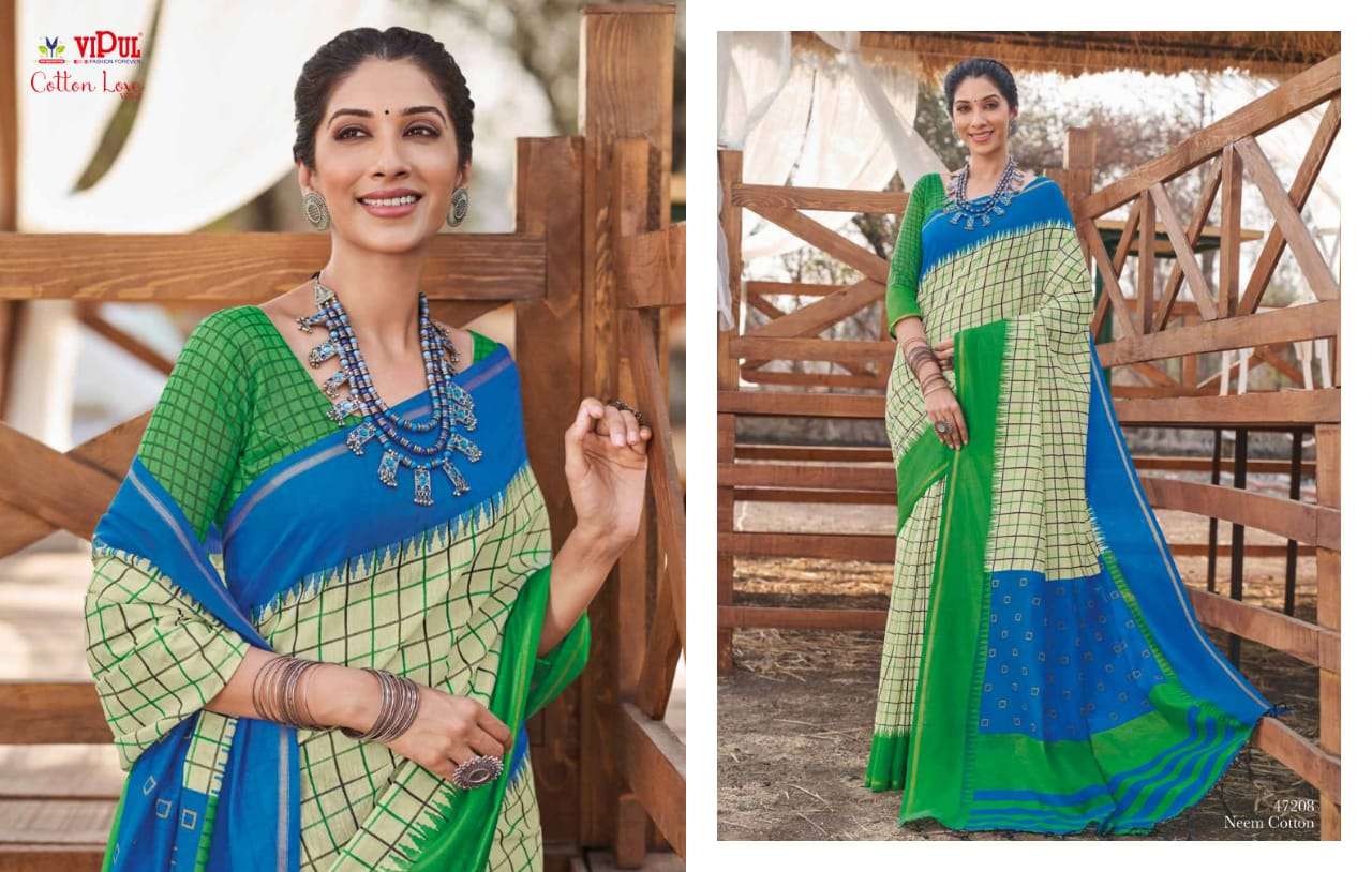 VIPUL COTTON WITH  PARTY WEAR SAREE COLLECTION 05