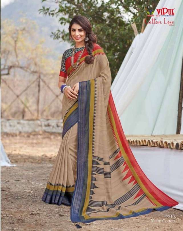 VIPUL COTTON WITH  PARTY WEAR SAREE COLLECTION AT WHOLESALE ...