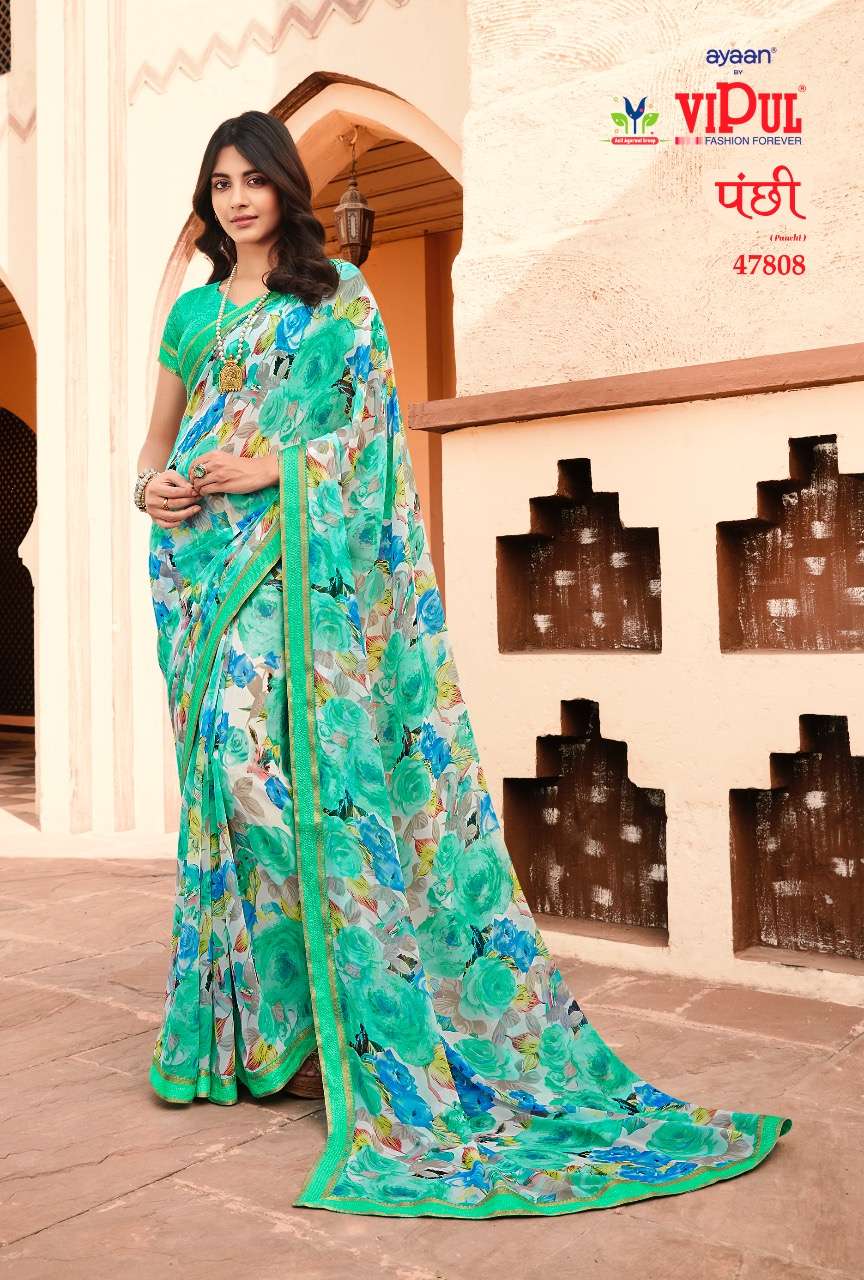 VIPUL SAREE PANCHI GEORGETTE WITH BORDER SAREE COLLECTION 01...