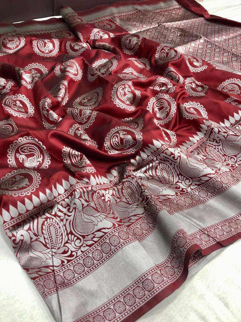 Vruti Soft Silk Weaving party wear saree collection  04