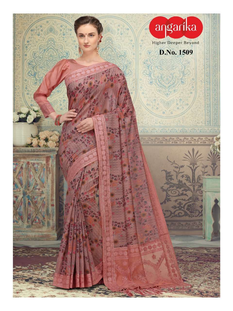 Angarika Lucknowi Chanderi Silk Sarees Collection 08