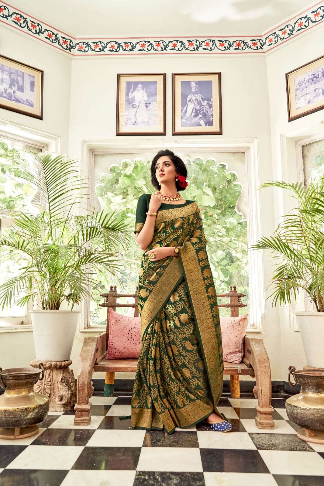 ANJANI SOFT HANDLOOM SILK PARTY WEAR SAREE COLLECTION 06