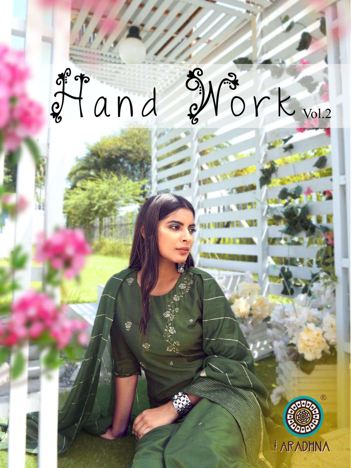 Aradhna Fashion Hand Work Vol 2 Cotton silk With Hand Work r...