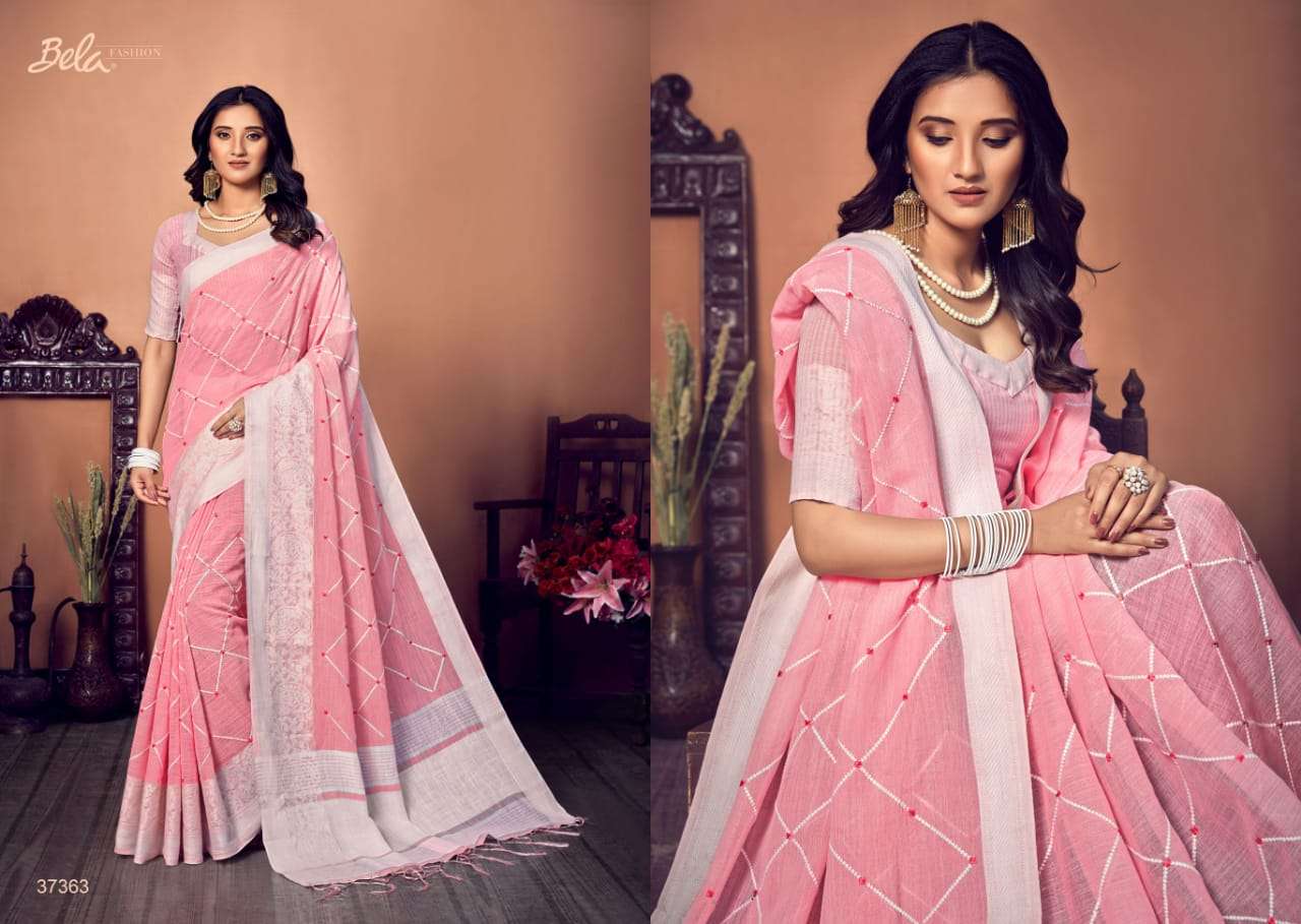 BELA CORAL COTTON WITH EMBROIDERY WORK SAREE COLLECTION 02