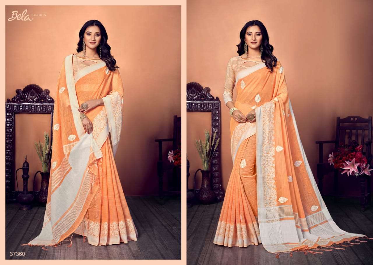 BELA CORAL COTTON WITH EMBROIDERY WORK SAREE COLLECTION 04