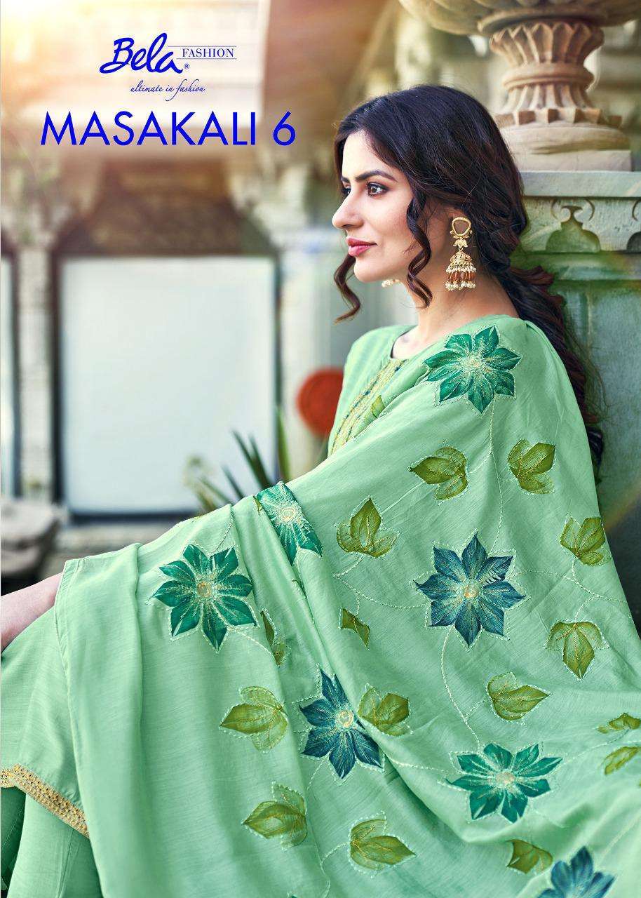 Bela fashion Masakali Vol 6 Cotton Silk With Embroidery Work...
