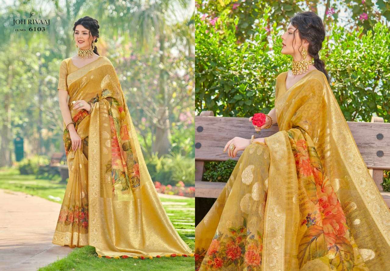 Joh Rivaaj Janet Vol 61 Fancy Party Wear Sarees Collection 0...