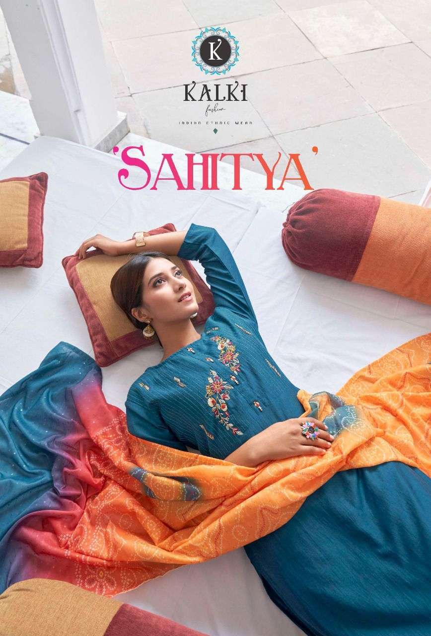 Kalki Fashion Sahitya Pure viscose Silk With Sequence With f...