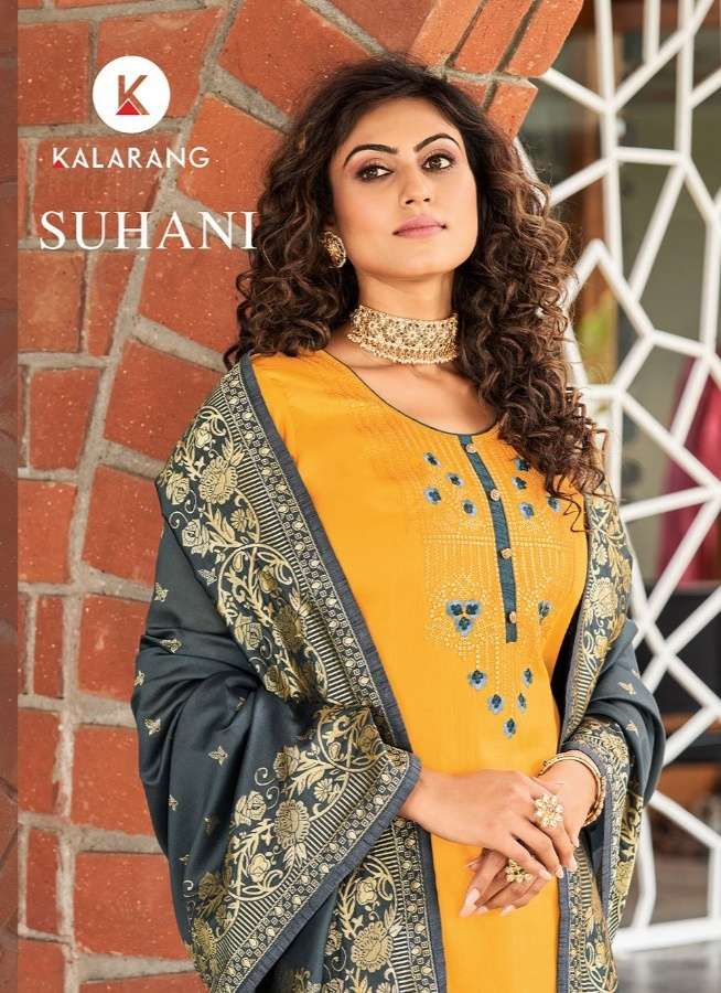 Kessi Kalarang Suhani Jam Silk Cotton With Embroidery Sequen...