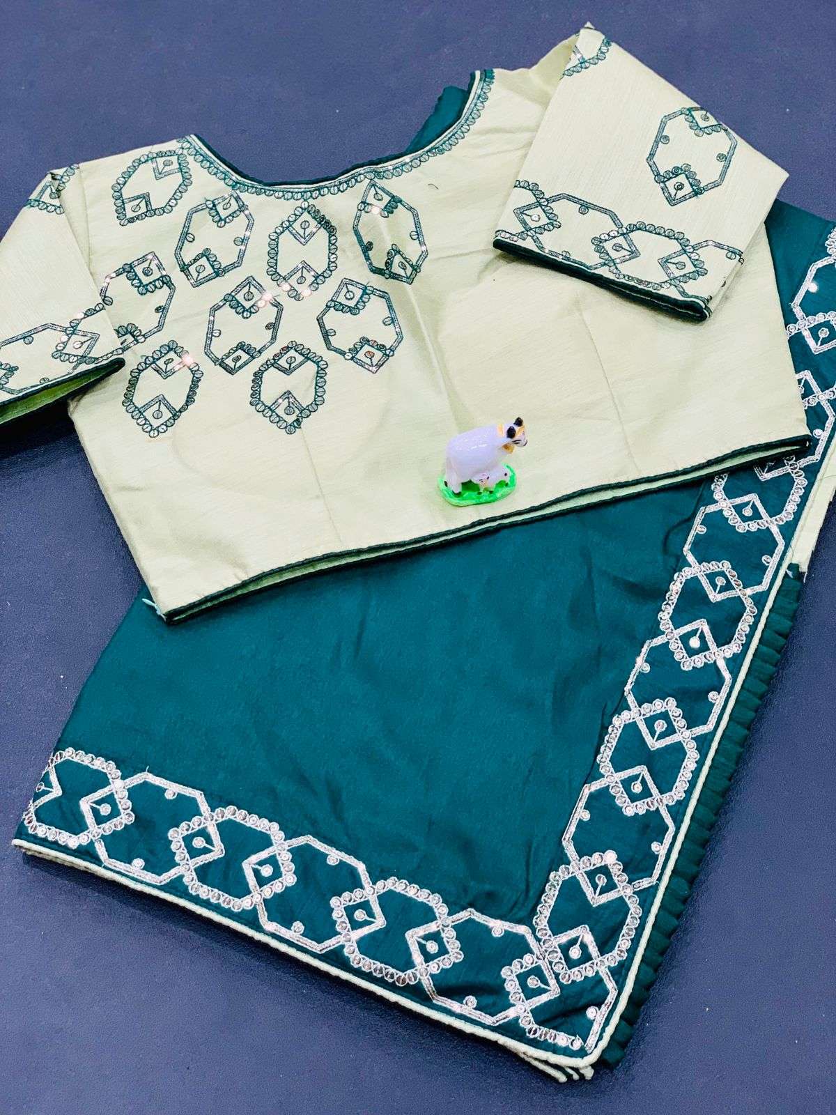 latest dola silk with stich clouse saree collection 07