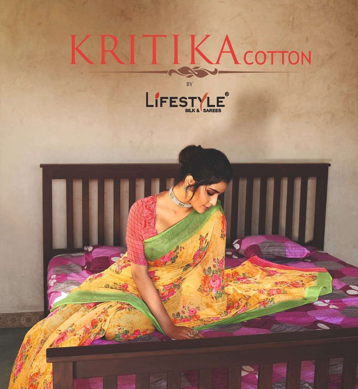Lifestyle Kritika Cotton Linen Silk Printed Sarees collectio...