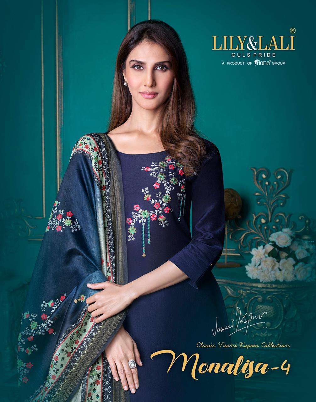 Lily & Lali Monalisa Vol 4 Bemberg Silk With embroidery Work...