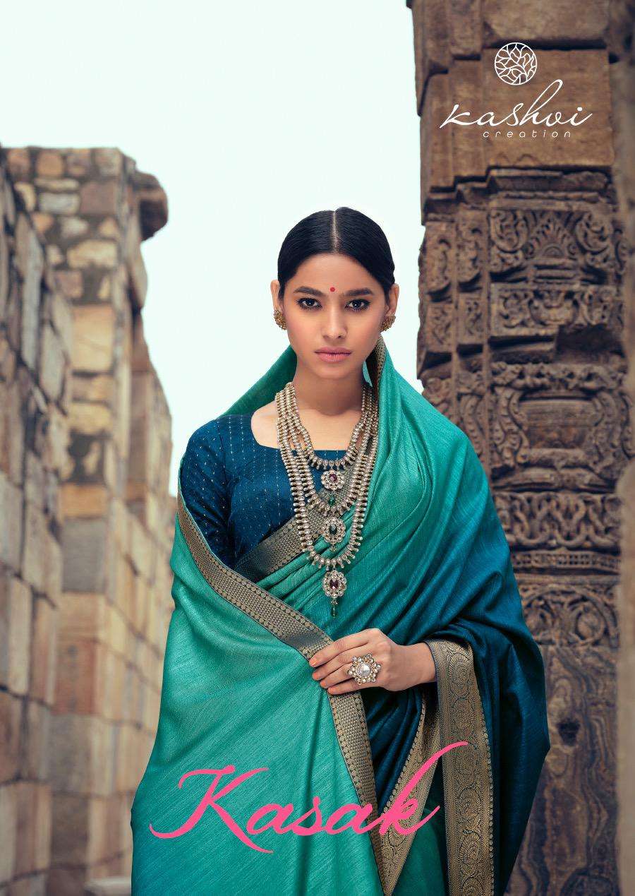 LT Fabrics Kashvi Kasak Vichitara Silk With Fancy lace Borde...