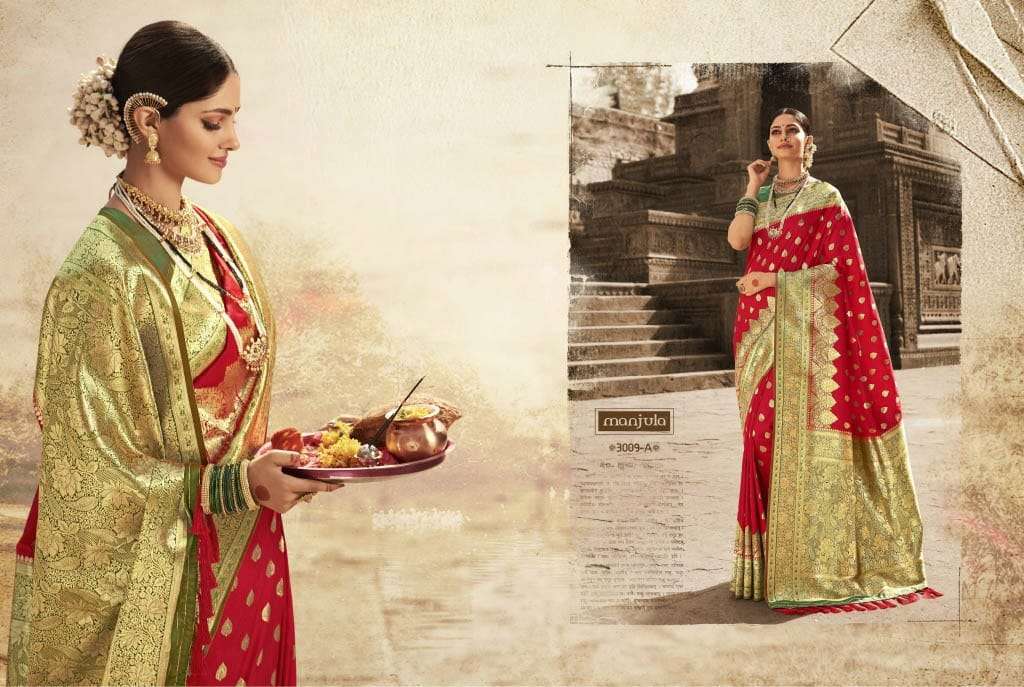 Manjula Vandana Silk Designer Sarees Collection 01
